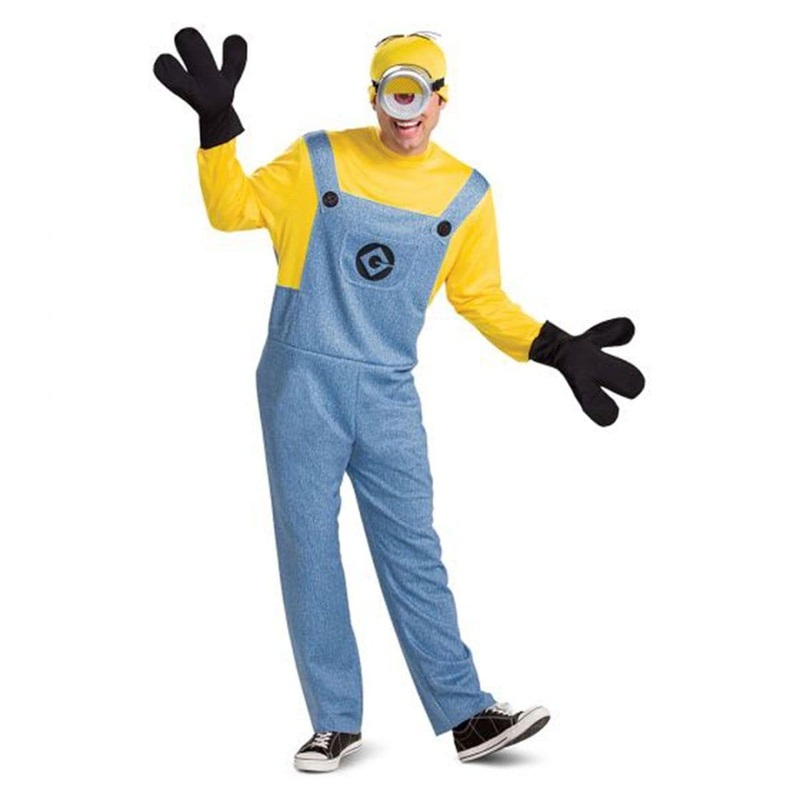Stuart Deluxe Costume for Adults, Minions M