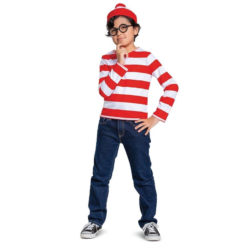 Waldo Costume Kit for Kids, Where's Waldo 3T-4T