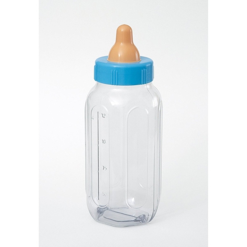 Blue Baby Bottle Bank, 11 Inches, 1 Count