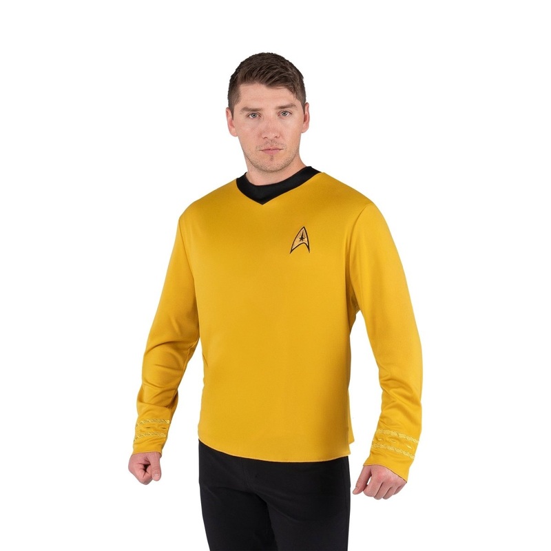 Captain Kirk Costume for Adults, Star Trek, Top M