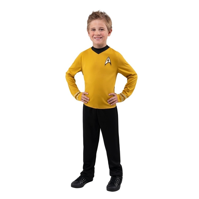 Captain Kirk Costume for Kids, Star Trek, Top and Pants S