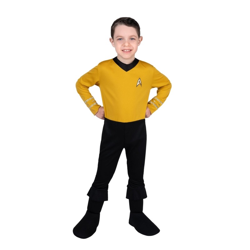 Captain Kirk Costume for Toddlers, Star Trek, Jumpsuit and Headpiece 3T-4T