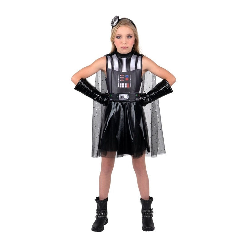Darth Vader Dress Costume for Kids, Star Wars XS