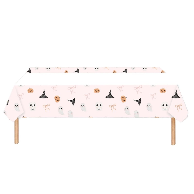 Frightfully Adorable Rectangular Paper Table Cover, 47 x 70 Inches, 1 Count