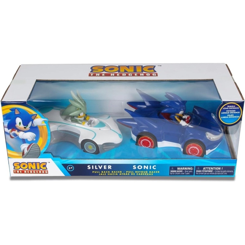 Sonic Pull Back Vehicule, 1 Count