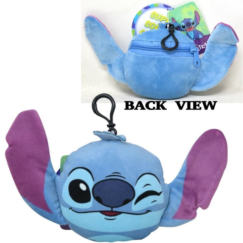 Stitch Plush Pouch, Disney, 6 Inches, 1 Count