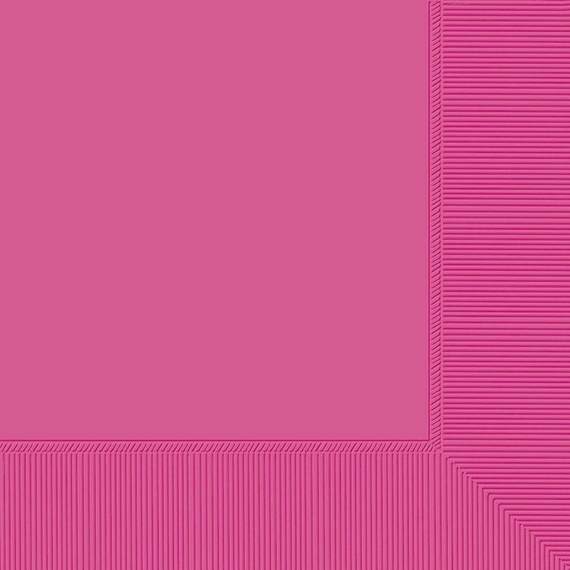 Bright Pink Lunch Napkins, 40 Count