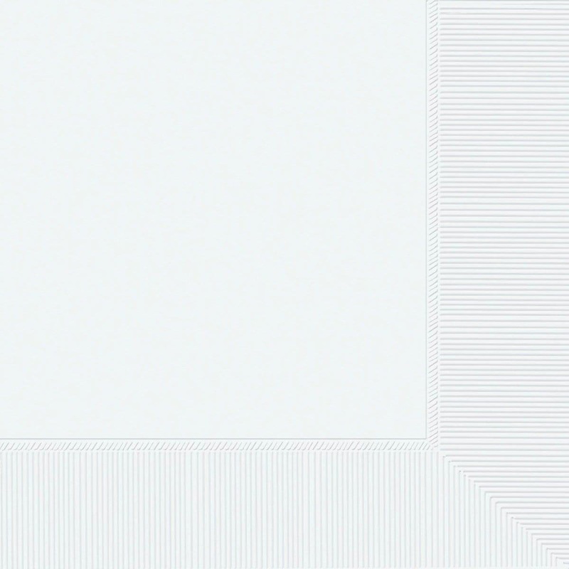 Frosty White Lunch Napkins, 40 Count
