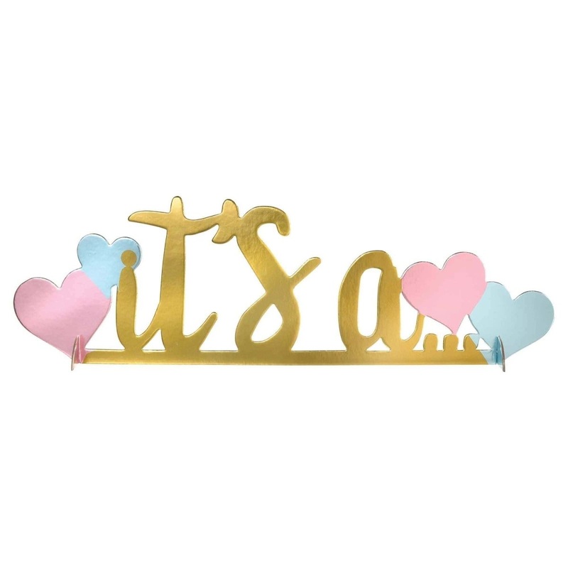 Gender Reveal Party Foil Centerpiece