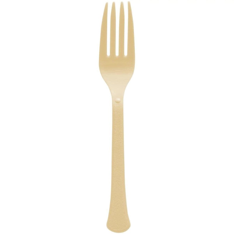 Gold Plastic Forks, 20 Count