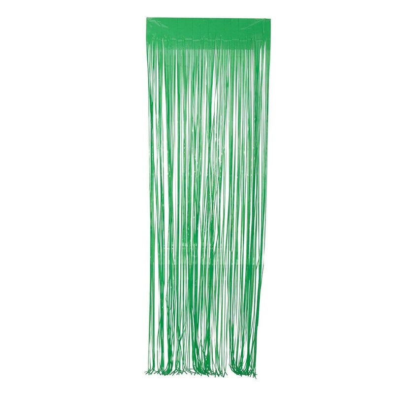 Green, Macaroon Collection, Foil Fringe Curtain