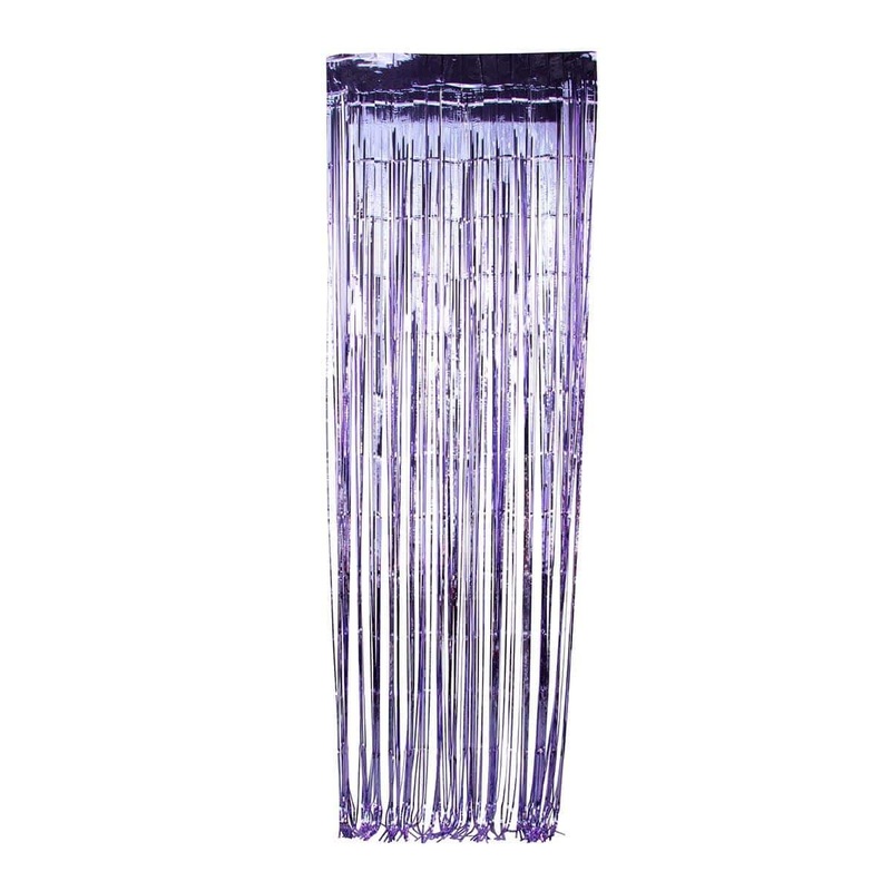 Light Purple Foil Fringe Curtain