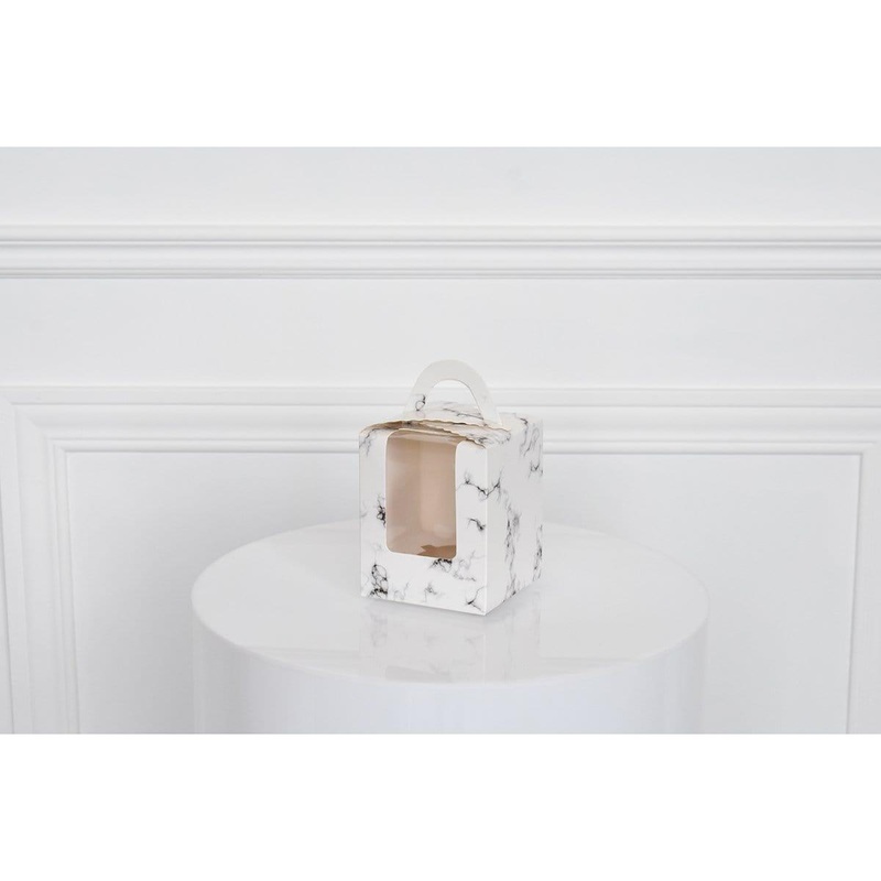 Marble Individual Cupcake Boxes, 10 Count
