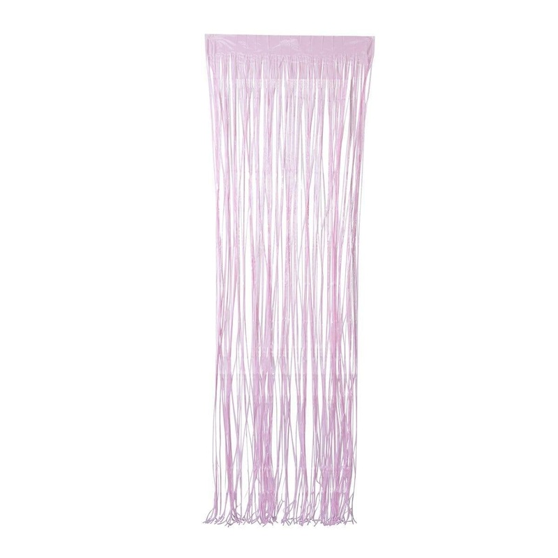 Pink, Macaroon Collection, Foil Fringe Curtain