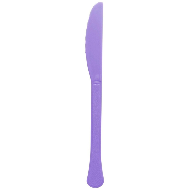 Purple Plastic Knives, 20 Count