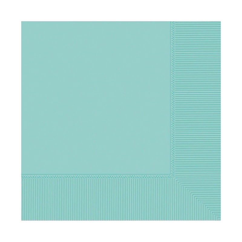 Robin's Egg Blue Beverage Napkins, 40 Count
