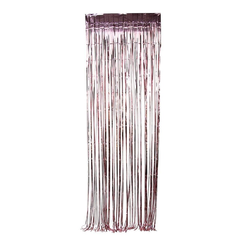 Rose Gold Foil Fringe Curtain