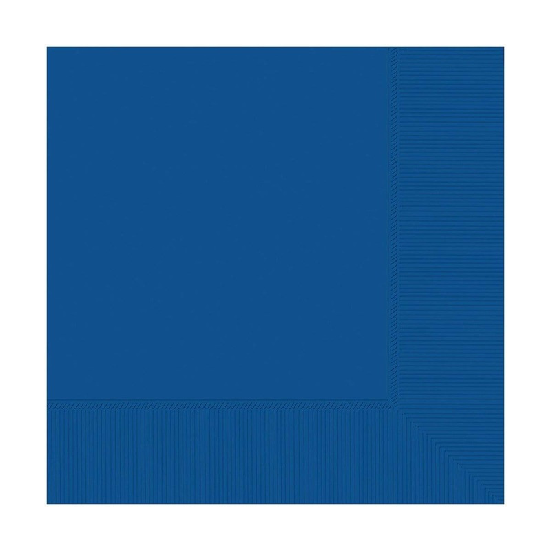 Royal Blue Beverage Napkins, 40 Count