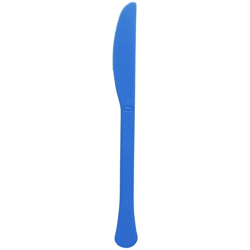 Royal Blue Plastic Knives, 20 Count