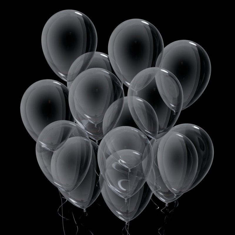 Clear Latex Balloon 12 Inches, 15 Count