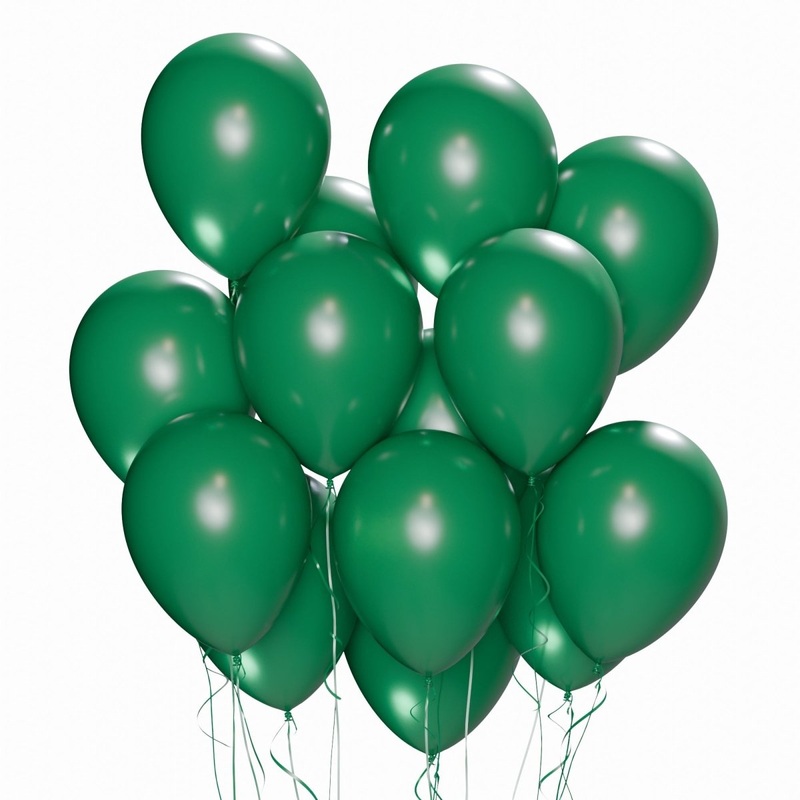 Festive Green Latex Balloon 12 Inches, 72 Count