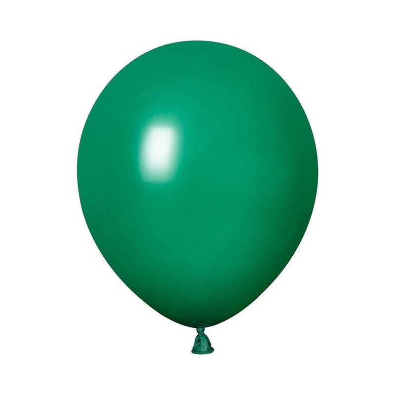 Festive Green Latex Balloon 5 Inches, 100 Count