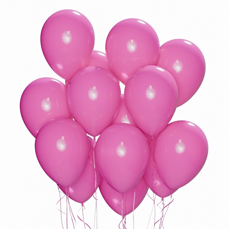 Fuchsia Latex Balloon 12 Inches, 72 Count
