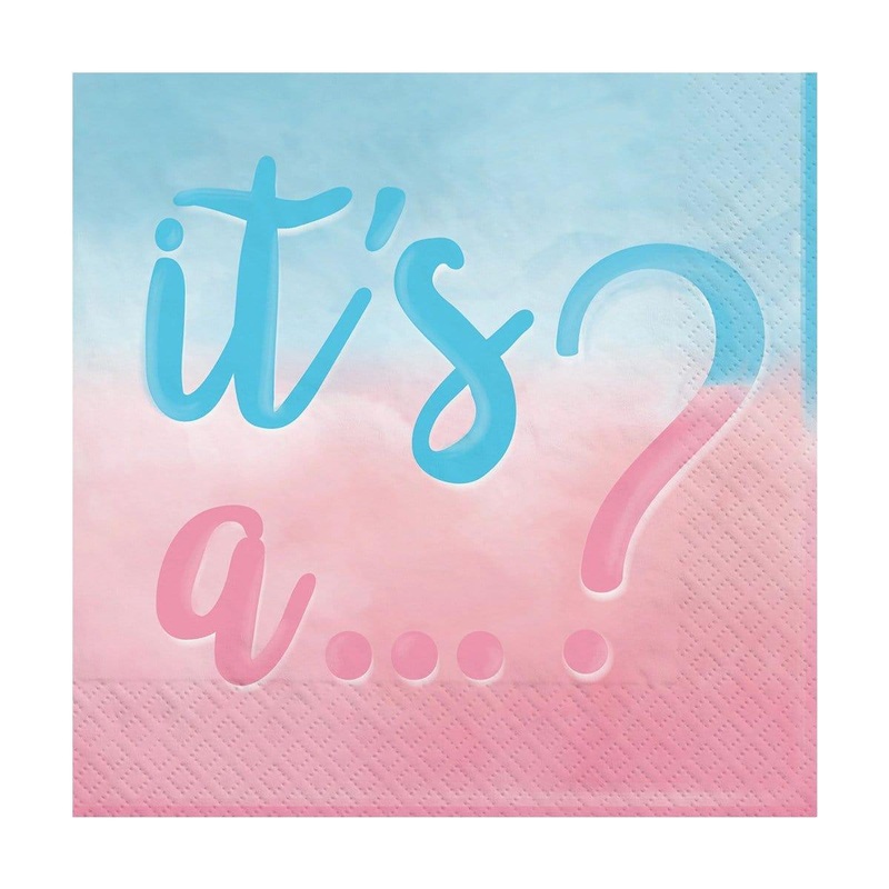 Gender Reveal Party: Beverage Napkins, 16 Count