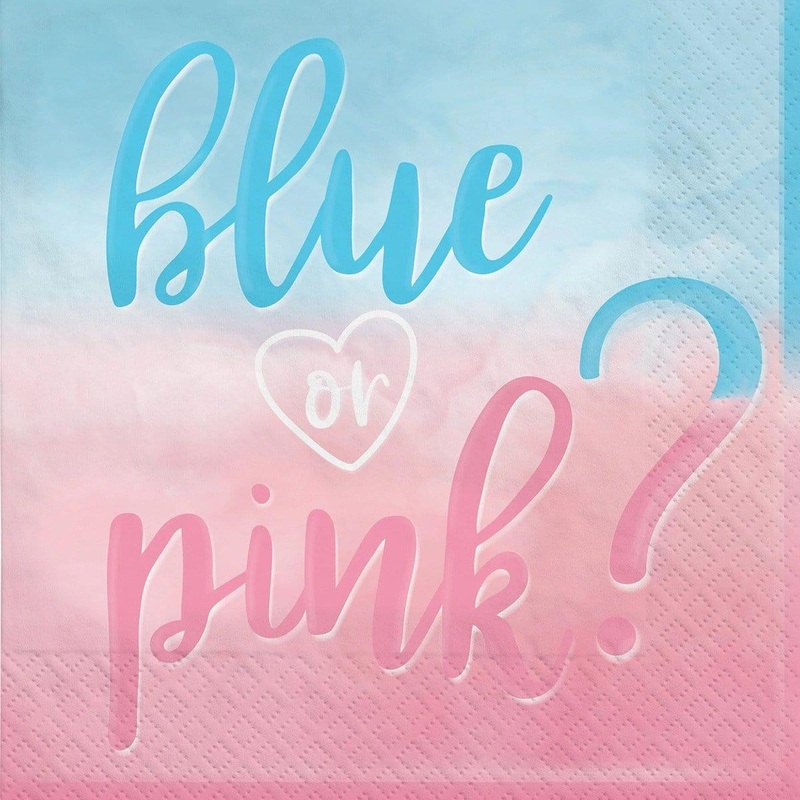 Gender Reveal Party: Lunch Napkins, 16 Count