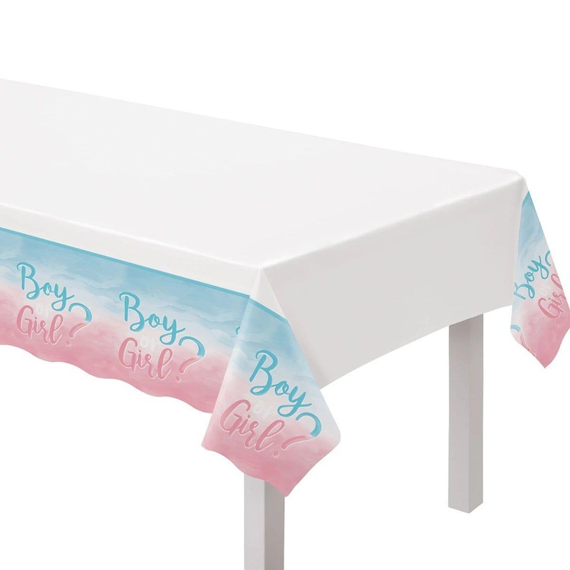 Gender Reveal Party: Plastic Table Cover
