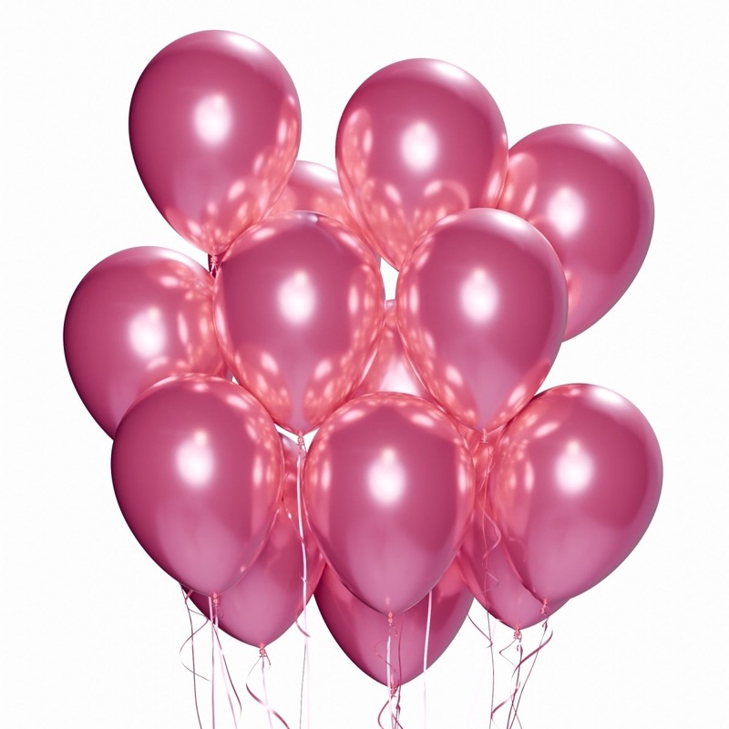 Red Latex Balloon 12 Inches, Chrome Collection, 72 Count