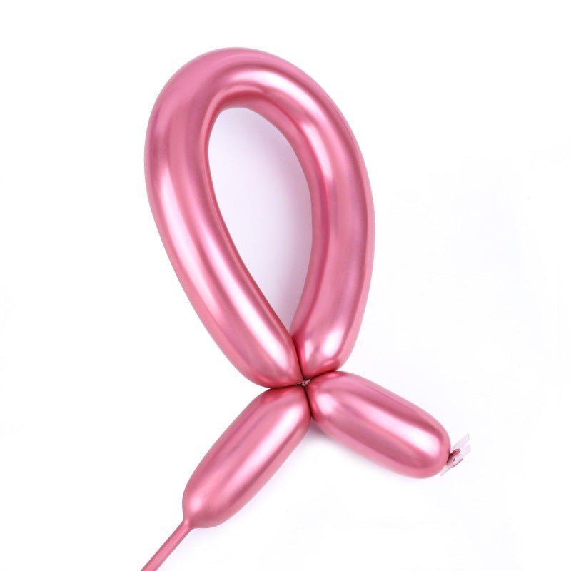 Red Latex Balloon 260 mm, Chrome Collection, 100 Count
