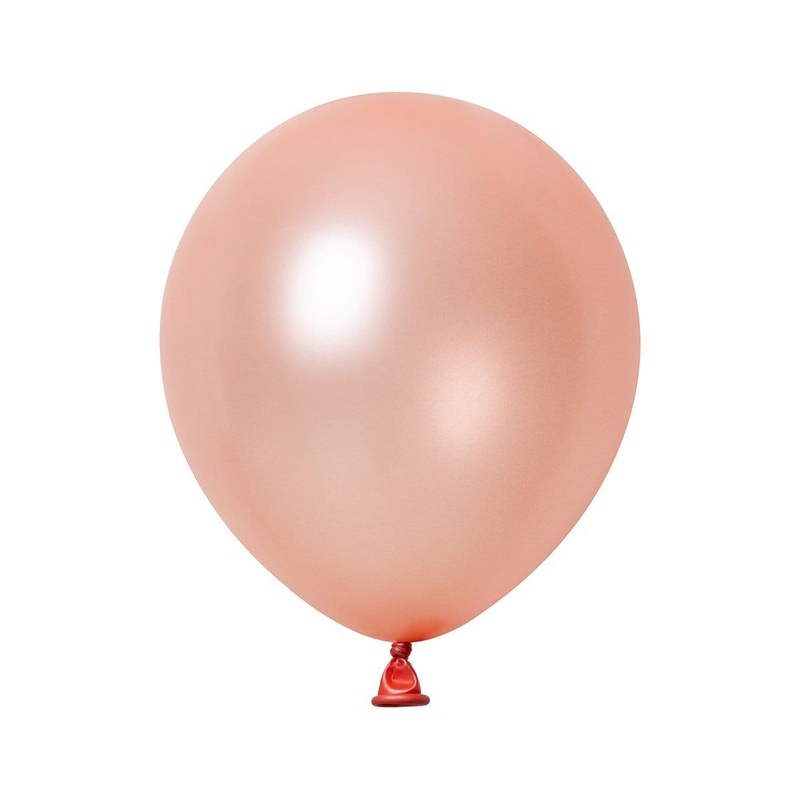 Rosegold Latex Balloon 5 Inches, pearl collection, 100 Count