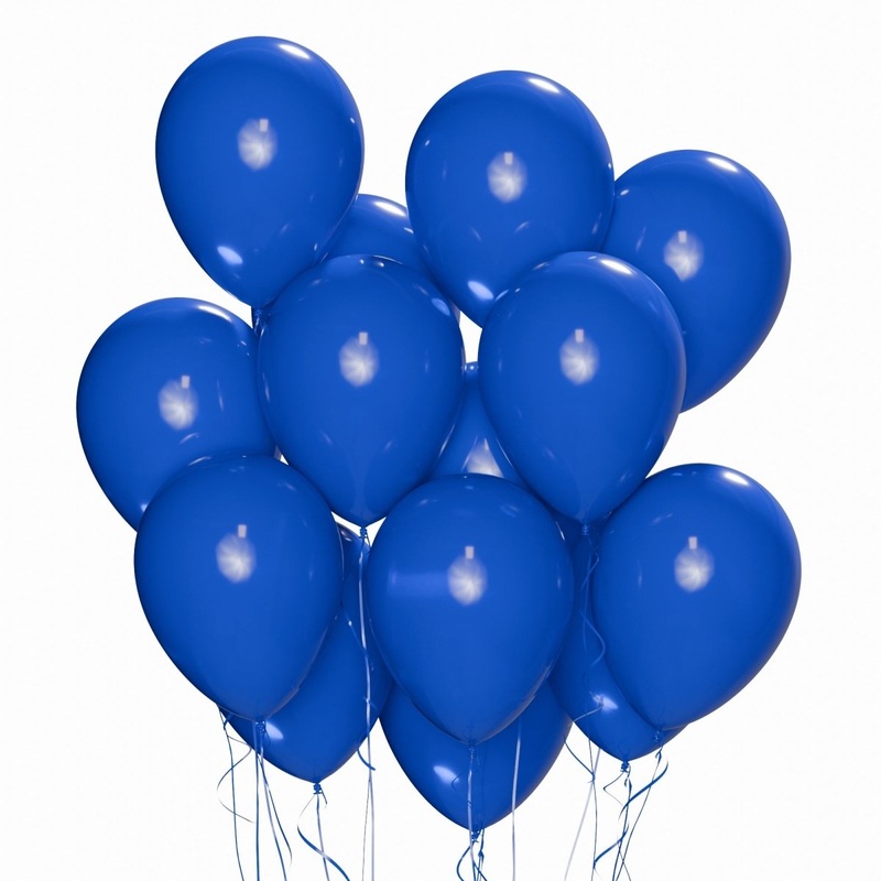 Royal Blue Latex Balloon 12 Inches, 15 Count