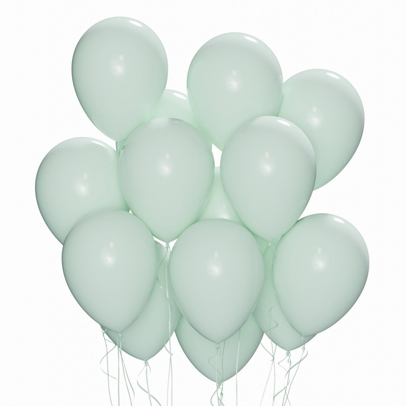 Tiffany Blue Latex Balloon 12 Inches, Macaroon Collection, 15 Count