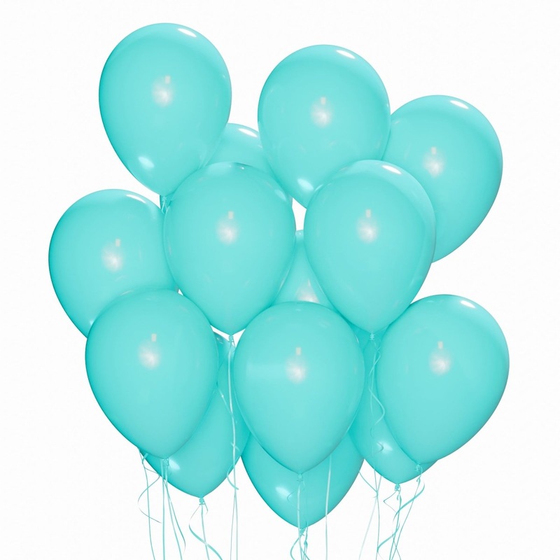 Turquoise Latex Balloon 12 Inches, 72 Count