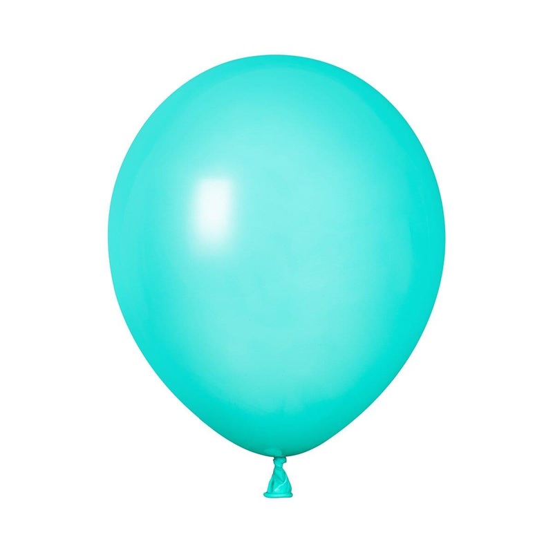 Turquoise Latex Balloon 5 Inches, 100 Count