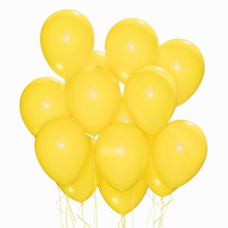 Yellow Latex Balloon 12 Inches, 72 Count