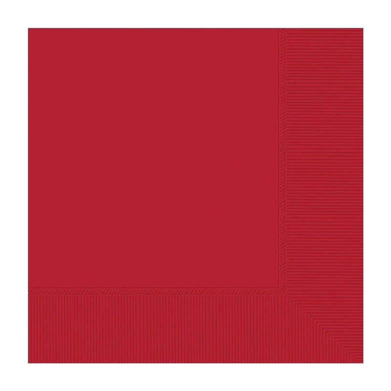 Apple Red Beverage Napkins, 40 Count