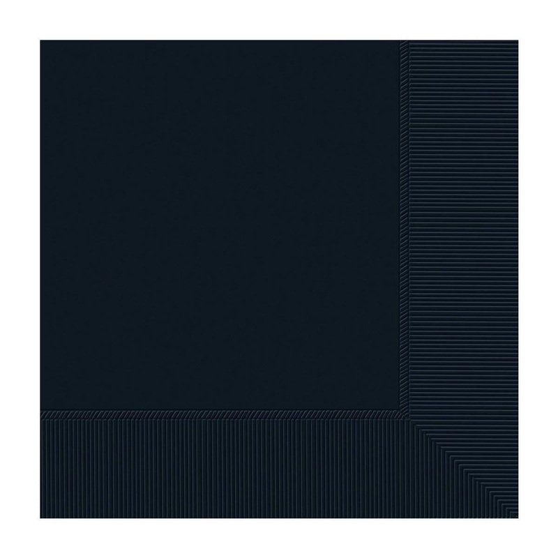 Black Beverage Napkins, 40 Count