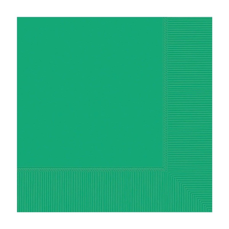 Festive Green Beverage Napkins, 40 Count