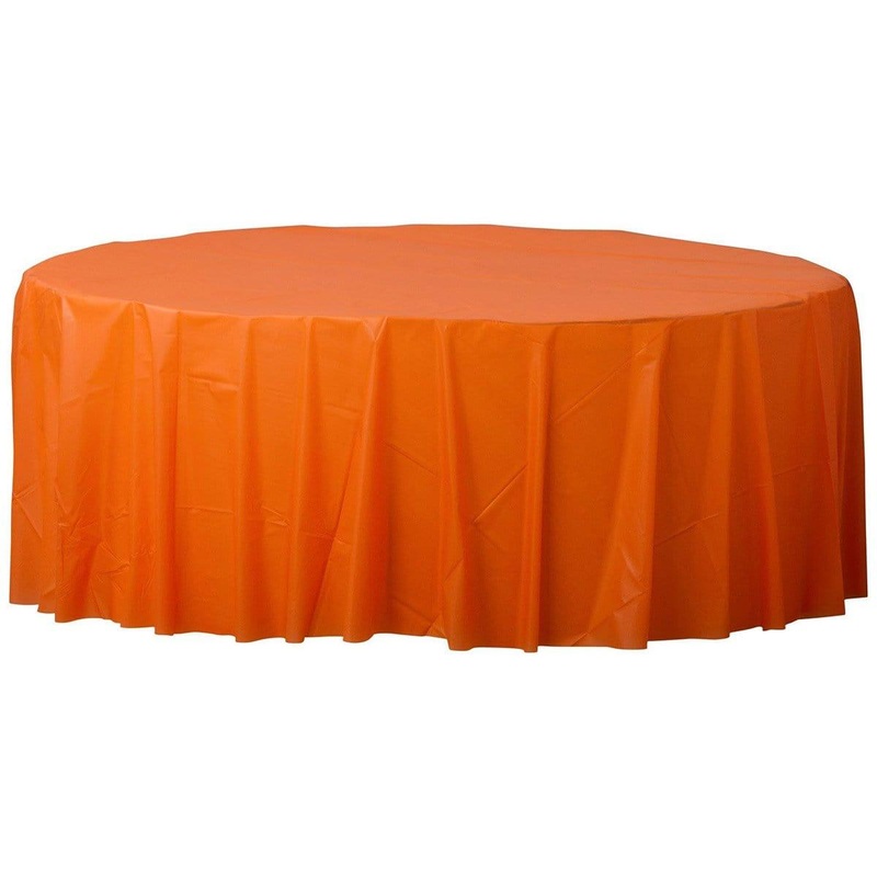 Orange Peel Plastic Round Tablecover