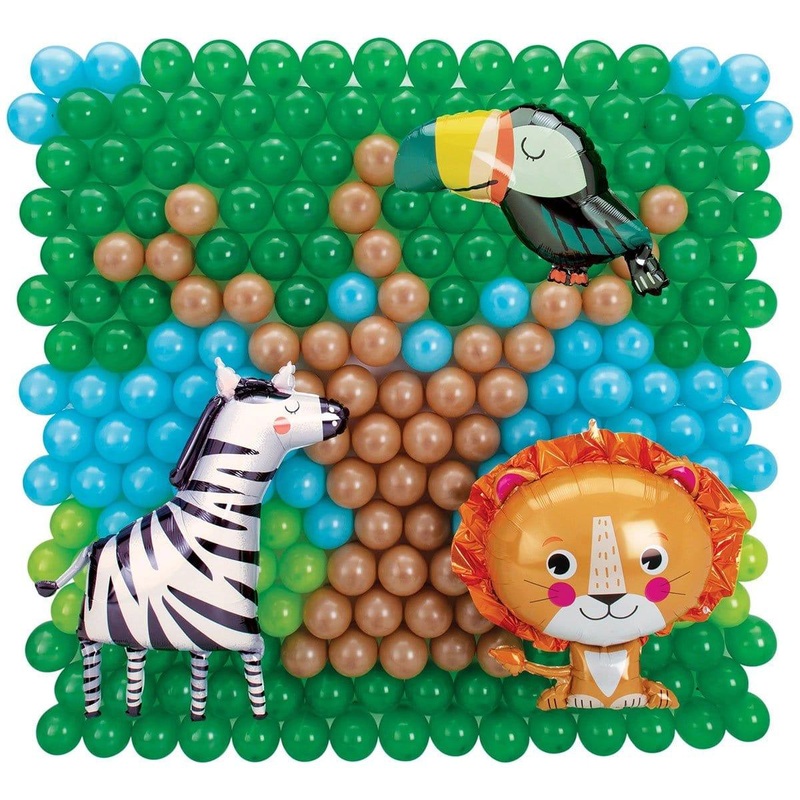 Safari Balloon Backdrop, 6 Feet