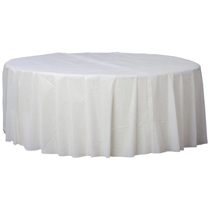 X Plastic Round Tablecover