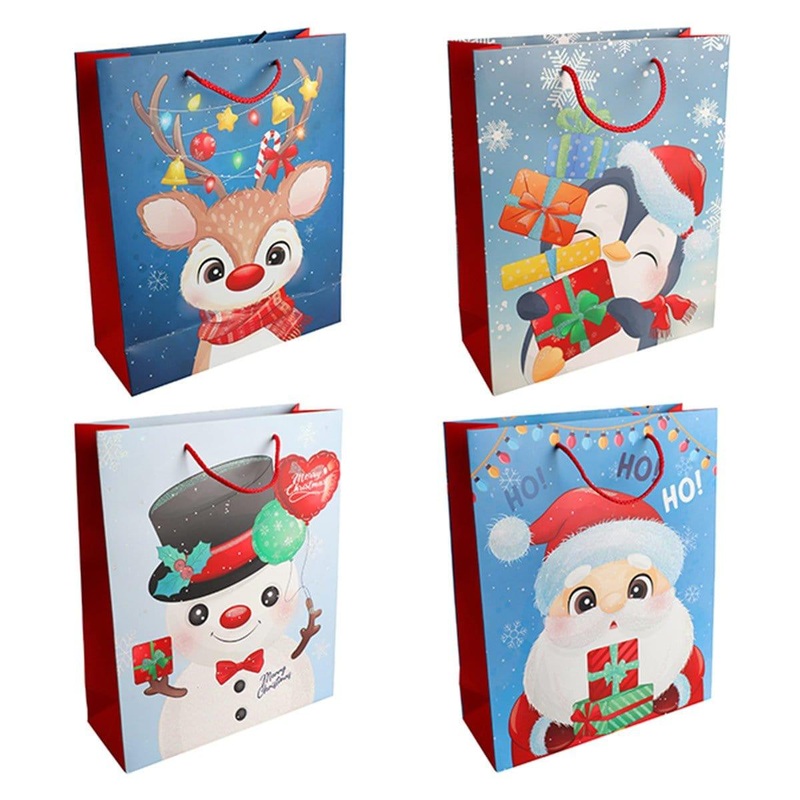 Christmas Gift Bag with Character - X-large - Assortment - 1/pk