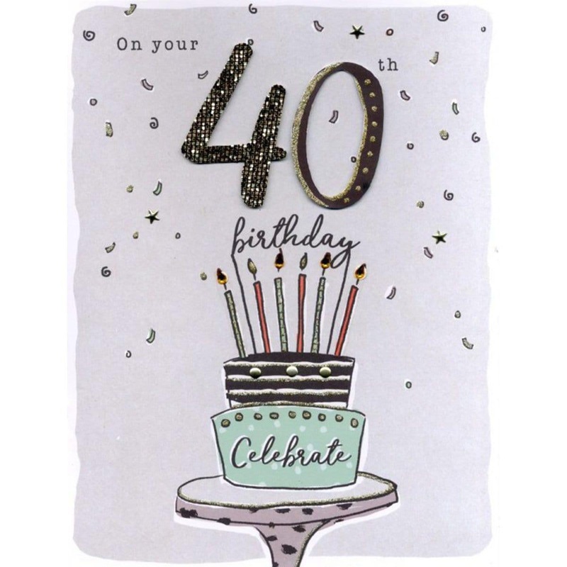 Gigantic Card - On Your 40Th Birthday