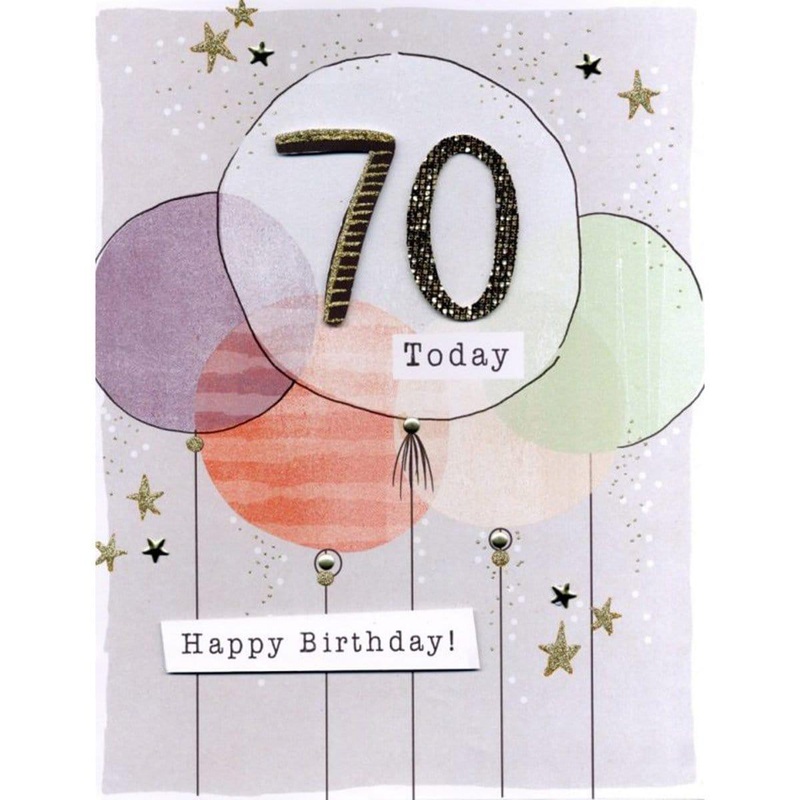 Gigantic Card, On Your 70Th Birthday