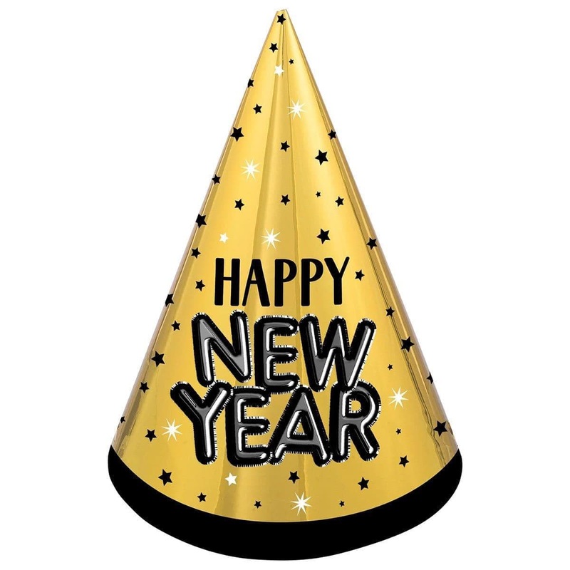 Happy New Year Cone Hat