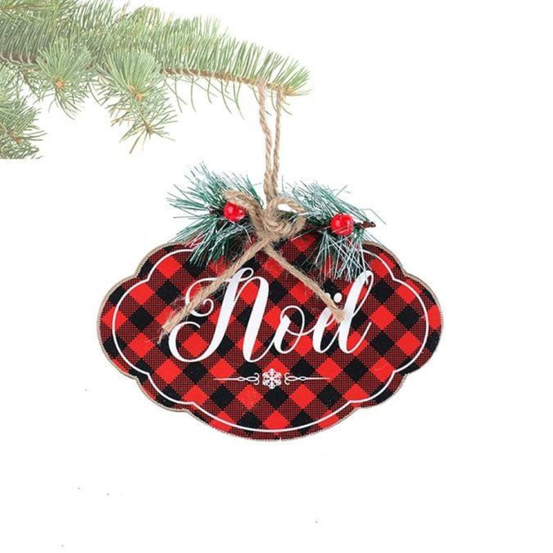 Nol Plaid Ornament