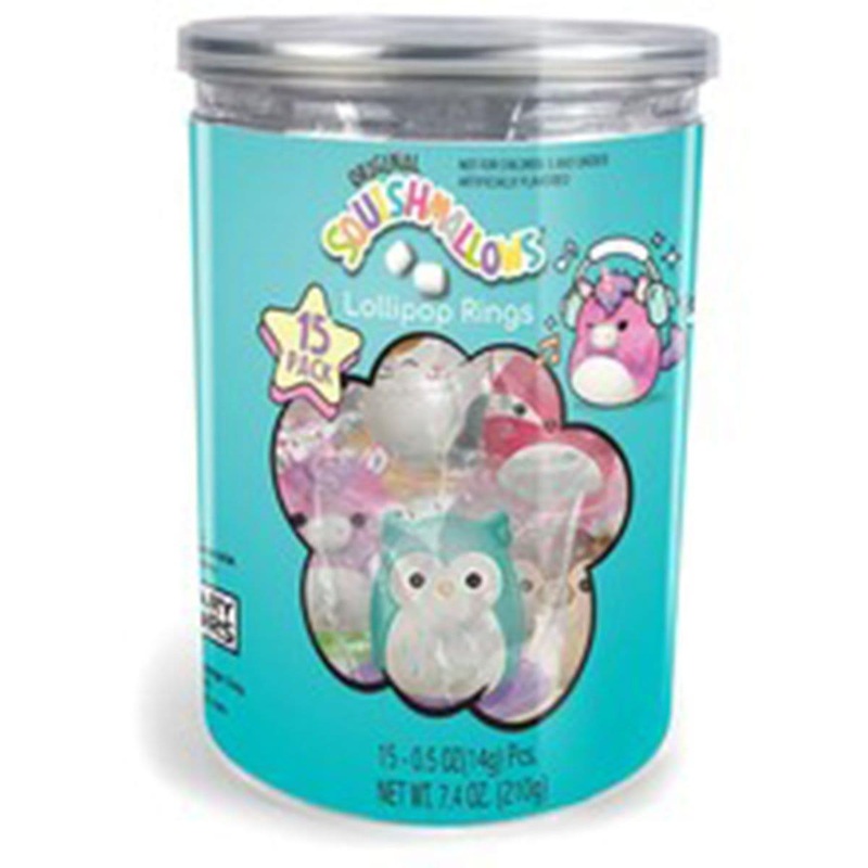 Squishmallow, Lollipop Rings, 15/Pkg